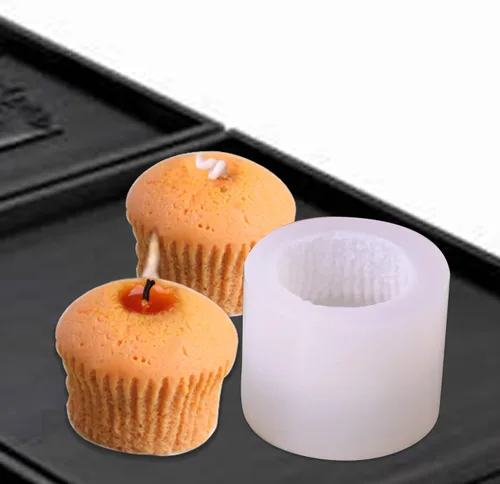 Miniatura 4 de Moldes de silicona para velas, moldes de velas de cupcakes para hacer velas, moldes de jabón de silicona 3D, molde de silicona para hornear, vela