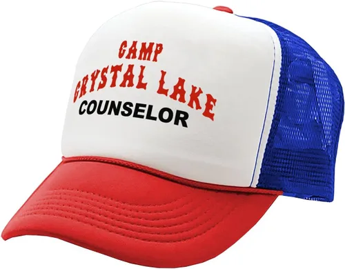 Miniatura 13 de Camp Crystal Lake Counselor - Halloween - Gorra de camionero estilo retro vintage
