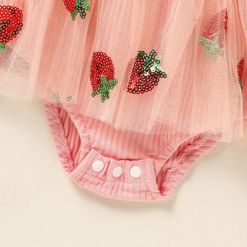 Miniatura 20 de GRNSHTS Traje de bebé niña 1er cumpleaños traje acanalado tul mameluco princesa pastel Smash sesión de fotos ropa + diadema