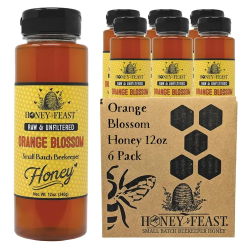 Miniatura 67 de Honey Feast, Miel de Flor Silvestre, 12 Onza