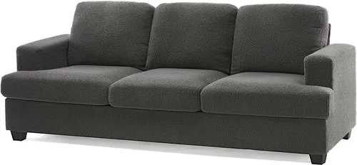 Miniatura 7 de VanAcc - Sofá de 89 pulgadas, sofá de 3 plazas con asientos extra profundos, sofá moderno y cómodo para sala de estar, apartamento, salón, gris