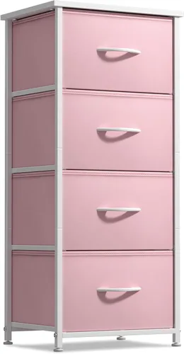 Miniatura 14 de Sorbus Cómoda de tela para dormitorio de niños, cómoda de 5 cajones, torre de almacenamiento alta, organizador de ropa, para armario, sala