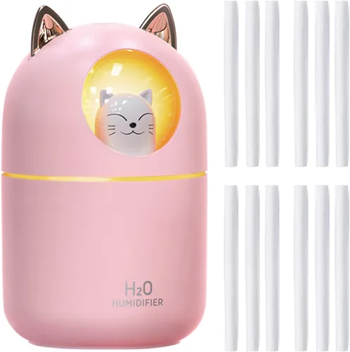 Miniatura 9 de Filtros de humidificador de 4.64 pulgadas, repuesto de barra de algodón para humidificador pequeño INVODA Mini humidificadores de niebla fría