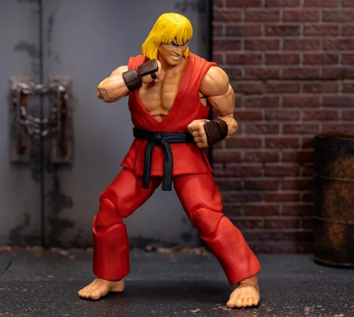 Miniatura 8 de Jada Street Fighter II - Figura de acción de Ken de 6 pulgadas, juguetes para niños y adultos