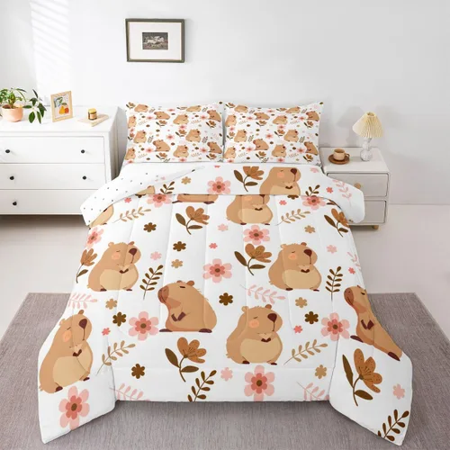 Miniatura 19 de jejeloiu Juego de ropa de cama Queen y King, juego de edredón de panal para niños, niñas, adolescentes, decoración de habitación, edredón Multi 07