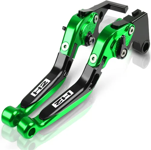 Miniatura 12 de for Kawasaki H2 H2R 2015 2016 Motorcycle Brake Clutch Levers Adjustable Folding Extendable CNC Accessories with Logo Lever (Color : 1)