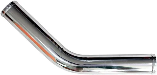 Longitud de extremo a extremo 20 pulgadas (500 mm), DI 2.25 pulgadas (57 mm) Codo de aluminio de 45 grados para tubería de intercooler, tubo de