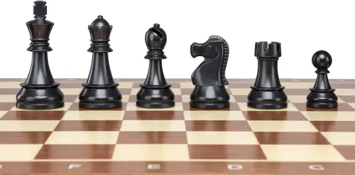Piezas de ajedrez de plástico de 3,75 pulgadas / 3.740 in de altura tamaño King – Ajedrez ponderado tamaño estándar del torneo