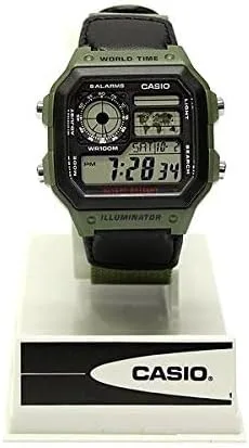 Miniatura 7 de Casio Reloj Clásico Verde AE1200WHB-3B, Movimiento de cuarzo