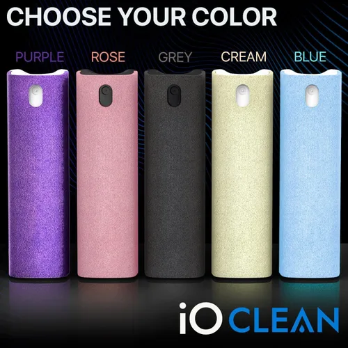 Miniatura 8 de IO CLEAN Mini Spray Limpiador de Pantalla – Limpiador de Pantalla a Prueba de Huellas para Smartphones, iPads, MacBooks, Laptops, Pantallas de Crema