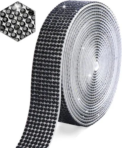 Miniatura 16 de Tiras autoadhesivas de diamantes de imitación de cristal para manualidades con diamantes de imitación de 0.079 pulgadas para manualidades, bodas