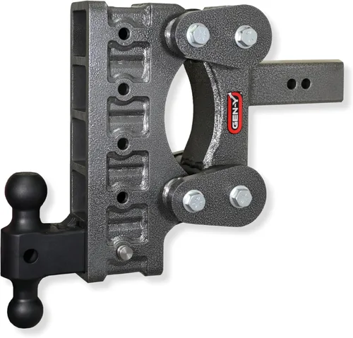 Miniatura 6 de GEN-Y Hitch Enganche de remolque resistente para receptor de 2.5 pulgadas, caída y elevación de 6 pulgadas con 4 posiciones ajustables, incluye