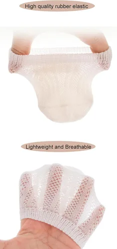 Miniatura 5 de BEHELE Calcetines antideslizantes para bebé, calcetines de malla al tobillo, calcetines delgados para bebés, recién nacidos, niñas, niños, 8 pares