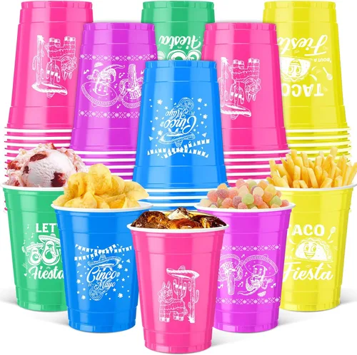 Miniatura 11 de Vesici 100 vasos de plástico desechables de 12 onzas para el día de San Patricio, tazas de tréboles verdes, suministros de fiesta del día de San