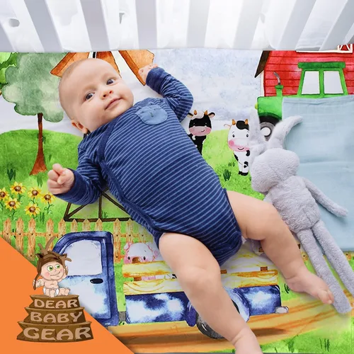 Miniatura 5 de Dear Baby Gear - Mantas reversibles para bebé - Manta suave para recién nacido - Blanco para niños pequeños - Manta para niños y niñas - Mantas