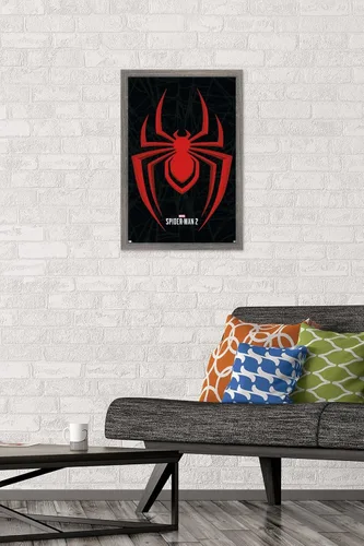 Miniatura 2 de Trends International Marvel's Spider-Man 2 - Póster de pared con icono de Miles Morales, 22.4 pulgadas de largo x 14.7 pulgadas de ancho, versión
