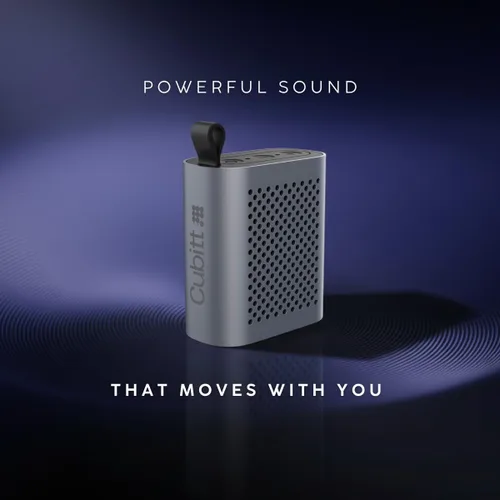 Miniatura 7 de Cubitt Mini Altavoz Bluetooth 5.4 - Altavoz inalámbrico portátil con refuerzo de graves, IPX6 impermeable, sonido de 5 W, cuerpo de aluminio, diseño