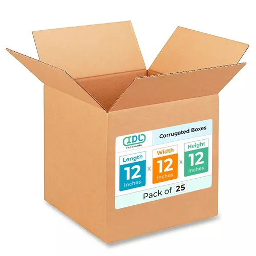 Miniatura 147 de IDL Packaging Paquete de 5 cajas de envío altas de 8 x 8 x 48 pulgadas, extra resistentes de 200 libras frente a caja regular, cajas de mudanza