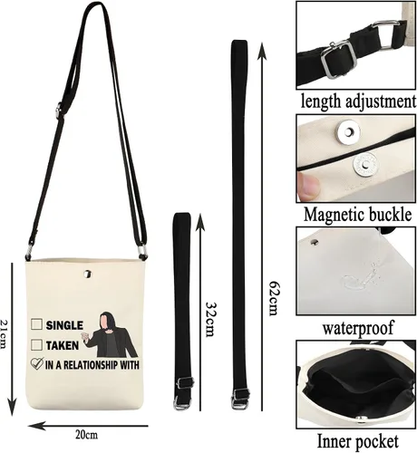 Miniatura 3 de G2TUP Regalo inspirado en K R Fechado K R Bolsa de maquillaje K R Fan Bolsa de cosméticos K R Merch, Beige
