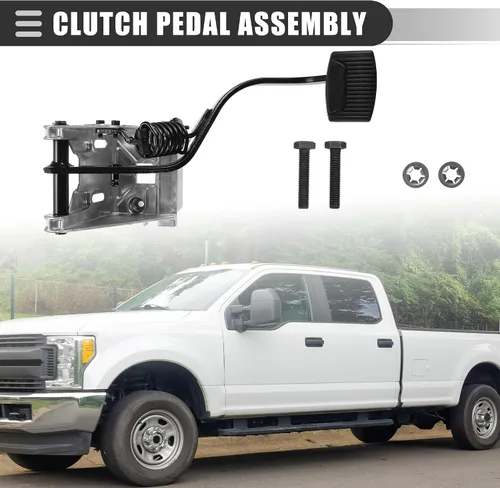 Miniatura 2 de Motoforti Conjunto de pedal de embrague diésel, para Ford F250 F350 F450 F550 Super Duty 7.3L 1999 2000 2001 2002 2003, YC3Z-7B633-BA, pedales