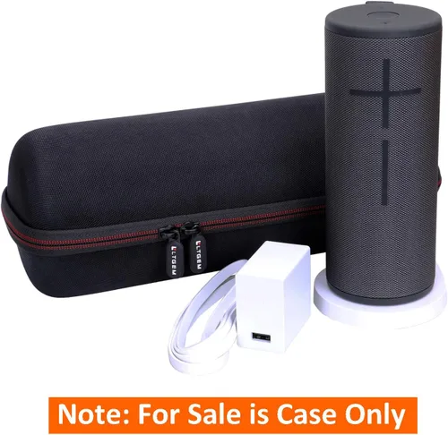 Miniatura 5 de LTGEM - Funda compatible con Ultimate Ears Boom 4/3, altavoz portátil impermeable y base de carga, color negro