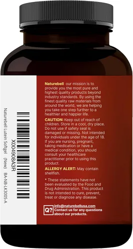 Miniatura 8 de Luteína 40mg + Zeaxantina 1,600mcg, 360 cápsulas blandas Fórmula 4-en-1 con astaxantina, Omega-3 y fosfolípidos Extracto de flor de caléndula