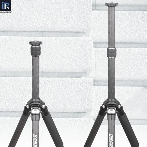 Miniatura 7 de INNOREL ER252C Universal 10 capas de fibra de carbono trípode centro columna extensión trípode dos secciones media columna poste para trípode