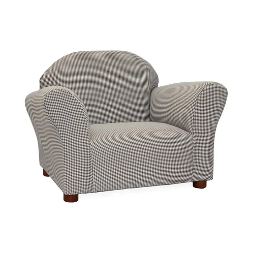 Silla Gingham redondeada Keet, Silla club, Marrón