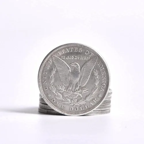 Miniatura 3 de blue-ther Monedas mágicas de metal, moneda de dólar de Morgan de acero, truco de magia (1.5 in de diámetro), accesorios mágicos de copia