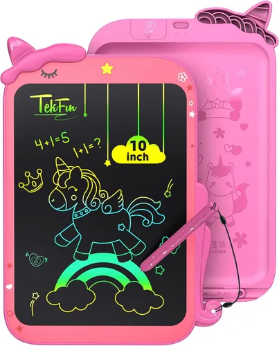 Miniatura 20 de TEKFUN Tableta de escritura LCD para niños, tablero de garabatos, juguetes de dinosaurio, juguetes esenciales de viaje para niños y niñas de 3, 4
