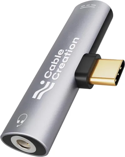 Miniatura 13 de CableCreation USB C a 3.5mm Cable de Audio con Cable de Carga USB, Cable Auxiliar para Coche, Tipo C a Jack Auxiliar para Auriculares, Estéreo