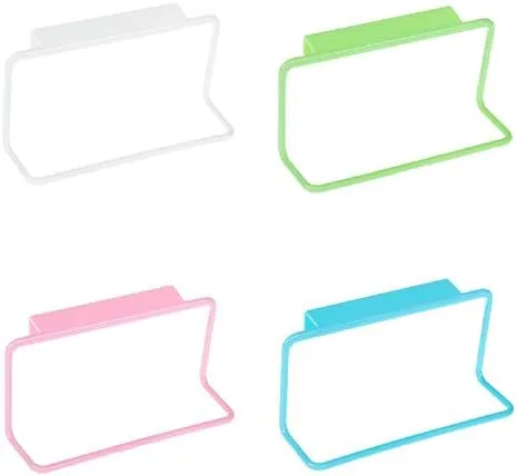Miniatura 6 de Toallero de té para colgar sobre la puerta, soporte para colgar en la barra, organizador de rieles para baño, cocina, color azul