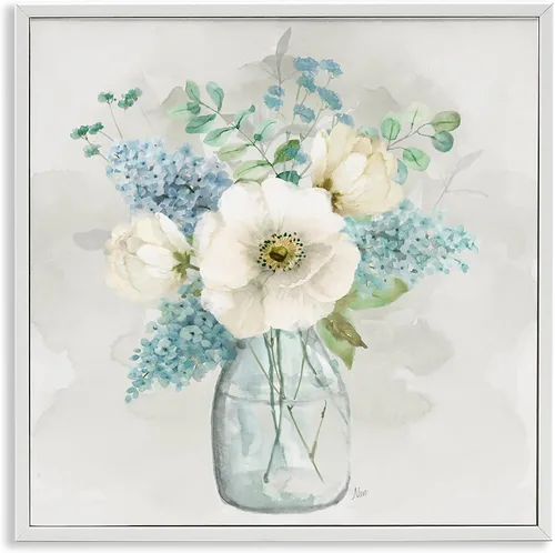 Miniatura 12 de Stupell Industries 'Country Jug Varied Flower Arrangement', Framed Giclee Art, White, 17 x 17 Inches, Easy to Hang and Sturdy, Made in USA, by Carol