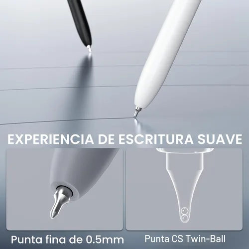 Miniatura 5 de ACEES 6 bolígrafos de tinta de gel negra, punta fina: 1/64 de pulgada, escritura uniforme, rápido secado, para diario, enfermera, oficina, colegio