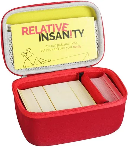 Hermitshell Estuche rígido de viaje para juego básico de fiesta de expansión y locura relativa. Se adapta a hasta 660 tarjetas (no incluye tarjetas)
