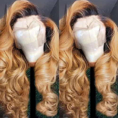 Miniatura 14 de Higlight - Pelucas de cabello humano con encaje frontal de color degradado, peluca de encaje frontal con abuelitos, peluca de cabello humano