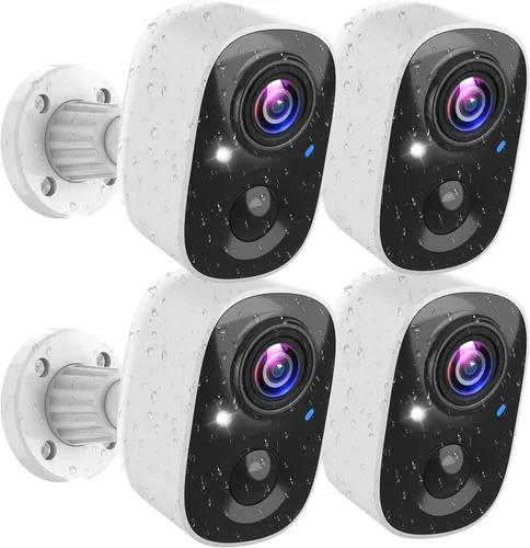 Miniatura 10 de Cámaras de Seguridad Inalámbricas para Exteriores e Interiores, Cámara WiFi de 2K Alimentada por Batería para Seguridad del Hogar, Detección
