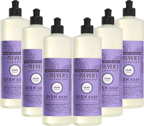 Miniatura 56 de Mrs. Meyer's - Detergente líquido para platos, aroma a pinos de Iowa, fórmula biodegradable, edición limitada, paquete de 3 unidades, 16 fl oz