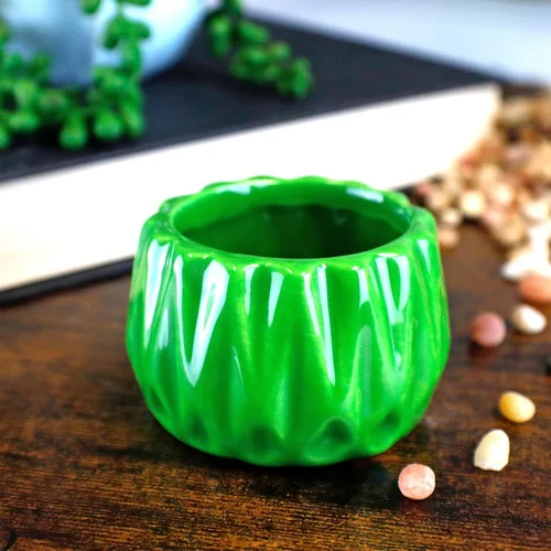 Miniatura 3 de Lucky bambú "Amor Dos Tallo arreglo con ronda Bote, Verde