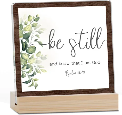 Miniatura 30 de Decoración Inspiradora Cristiana para Escritorio, Letrero "Dios Todavía Está Escribiendo Tu Historia", Decoración de Escritorio para Oficina, Hogar