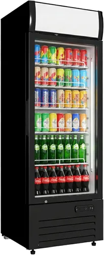 Miniatura 10 de Refrigeradores comerciales Bluelinecool 9 pies cúbicos verticales para exhibición, enfriador de bebidas con puerta de vidrio y luz LED, estantes