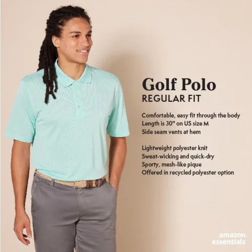 Miniatura 2 de Amazon Essentials Polo de golf de secado rápido para hombre de ajuste regular (disponible en tallas grandes y altas)
