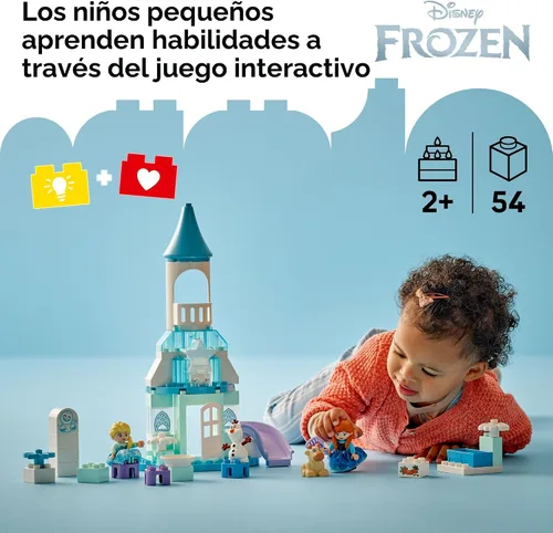 Miniatura 2 de LEGO DUPLO Disney 10455 - Fiesta del castillo de Frozen de Anna y Elsa, juguete para niñas y niños mayores de 2 años, bloques de construcción