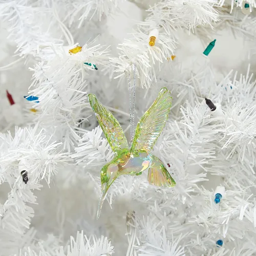 Miniatura 3 de C&F Home Adorno de Navidad de colibrí verde brillante, versátil, primavera, Navidad, festivo, vacaciones de invierno, hogar, árbol colgante
