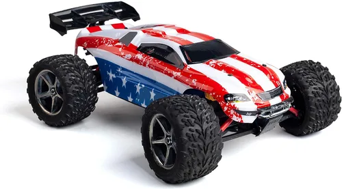 SummitLink Estilo de tira de bandera de cuerpo personalizado compatible con e-Revo Mini escala 1/16 RC coche o camión (camión no incluido) ERMN-F-01