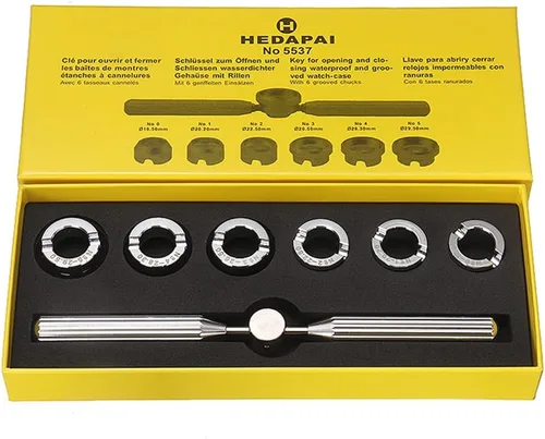 Miniatura 6 de Herramientas de reparación de relojes profesional 5537 reloj trasero abridor Closer Remover para Rolex Tudor, Moderno