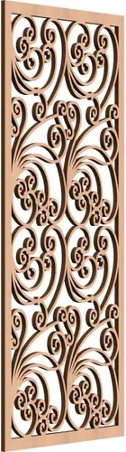 Miniatura 170 de 9 3/8"W x 24 3/8"H x 1/4"T Marilla Decorativos Paneles de Pared de Madera Calado, Abedul