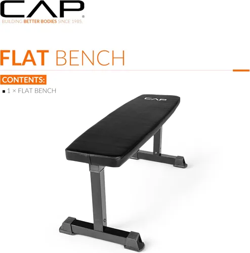 Miniatura 2 de CAP Barbell Serie de colores de banco de peso plano Negro