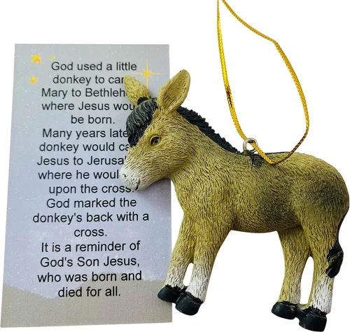Miniatura 4 de Juego de regalo de leyenda de Navidad con diseño de burro con tarjeta de historia
