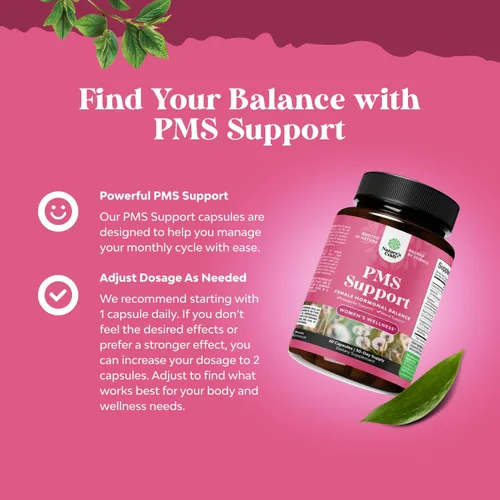 Miniatura 5 de Suplemento de apoyo para el síndrome premenstrual para mujeres – Equilibrio hormonal para mujeres y molestias menstruales con DIM, Chasteberry
